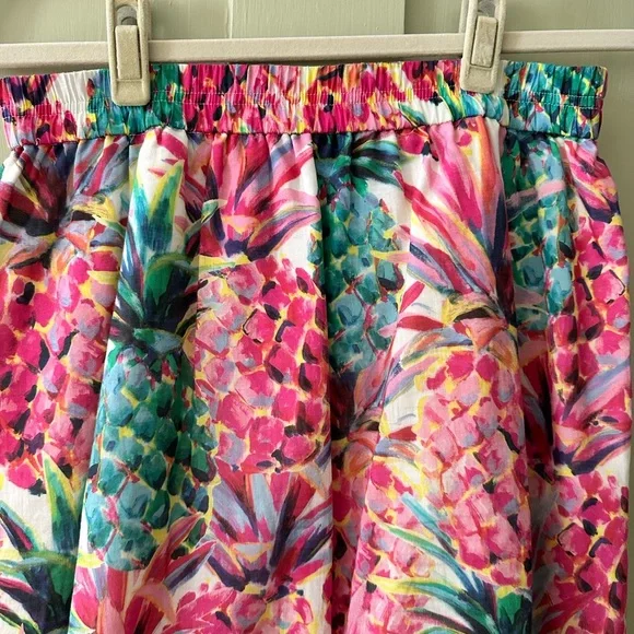 J.Crew Tropical Print A-line Skirt - Picture 3 of 4